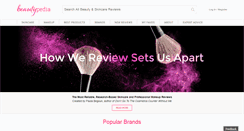 Desktop Screenshot of beautypedia.com