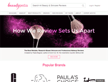 Tablet Screenshot of beautypedia.com